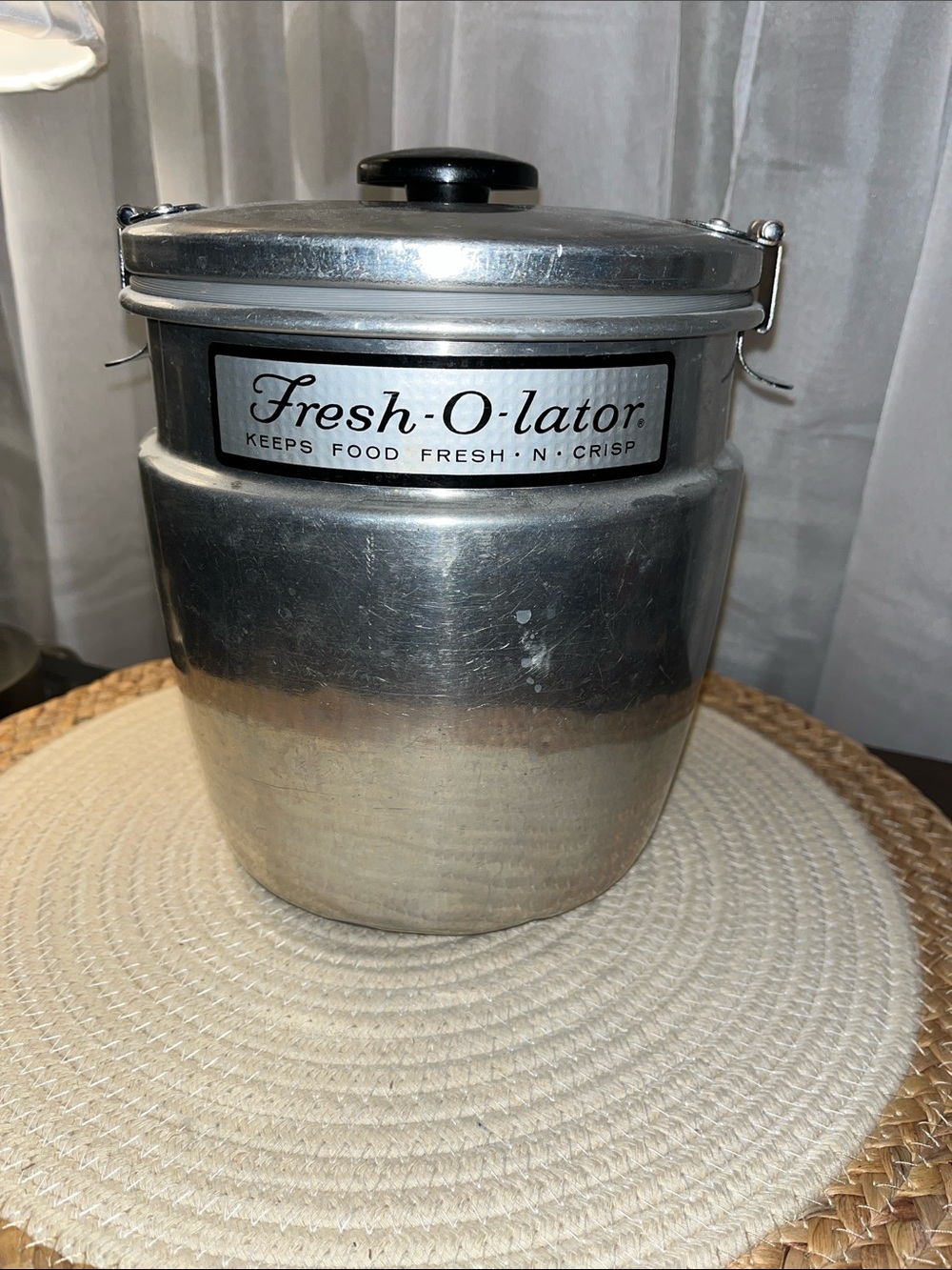 Fresh-O-Later made in Massillon, Oh Food Storage Canister - Silver